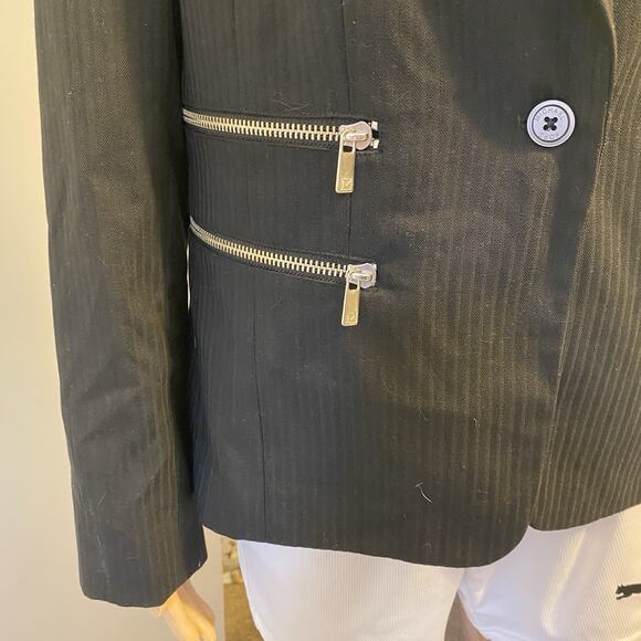 Vintage Michael Kors Wool Blend 1Button Blazer Jacket Women 10 Career Work Wear - Picture 6 of 10